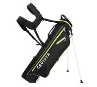 CRUISER GOLF (CR-Lite) Sac de Golf avec Support, Ultra Léger Sac Trepied Golf - 1,5kg, Double Bandoulière (Noir Vert Nouveau)
