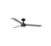 Éco Ventilateur plafond avec LED Lumière Cruiser L Argent 132cm Télécommande Fan [EEK: E]