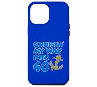 Cruisin' My Way Into 40 Ancre 40ème anniversaire Coque pour iPhone 12 Pro Max