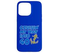 Cruisin' My Way Into 40 Ancre 40ème anniversaire Coque pour iPhone 15 Pro Max