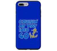Cruisin' My Way Into 40 Ancre 40ème anniversaire Coque pour iPhone 7 Plus/8 Plus