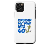 Cruisin' My Way Into 40 Ancre pour 40e anniversaire Coque pour iPhone 11 Pro