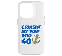 Cruisin' My Way Into 40 Ancre pour 40e anniversaire Coque pour iPhone 14 Pro