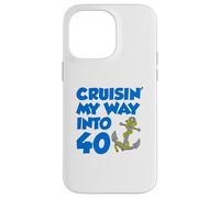 Cruisin' My Way Into 40 Ancre pour 40e anniversaire Coque pour iPhone 14 Pro Max