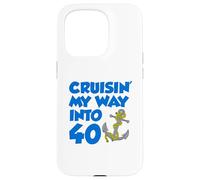 Cruisin' My Way Into 40 Ancre pour 40e anniversaire Coque pour iPhone 15 Pro