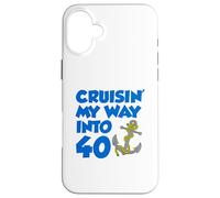 Cruisin' My Way Into 40 Ancre pour 40e anniversaire Coque pour iPhone 16 Plus