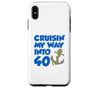 Cruisin' My Way Into 40 Ancre pour 40e anniversaire Coque pour iPhone XS Max