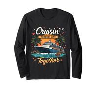Cruisin' Through Life Together Cruise Couple de Jeunes mariés Manche Longue