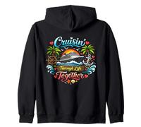 Cruisin' Through Life Together Seaside Cruise Love Couple Sweat à Capuche