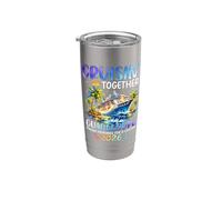 Cruisin Together Guadeloupe 2026 Bateau Dauphin Vacances Gobelet isotherme en acier inoxydable double paroi