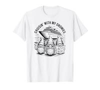 Cruisin with My Gnomies Fun Cruise Ship and Gnomes Humour T-Shirt