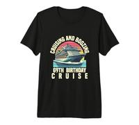 Cruising and Boozing 69th Birthday Cruise Party Vacances T-Shirt Haut de Gamme