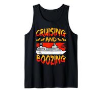 Cruising and Boozing Funny Halloween Cruise Vacation Trip Débardeur