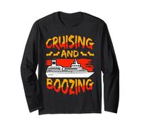 Cruising and Boozing Funny Halloween Cruise Vacation Trip Manche Longue