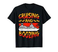 Cruising and Boozing Funny Halloween Cruise Vacation Trip T-Shirt