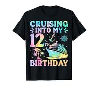 Cruising Into My 12th Birthday Cruise Vacation Ship Lover T-Shirt
