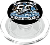 Cruising Into My 50th Birthday T-Shirt Cruise PopSockets PopGrip pour MagSafe
