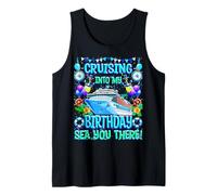Cruising Into My Birthday - T-shirt de croisière amusant Sea You There Débardeur