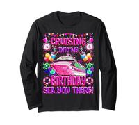 Cruising Into My Birthday - T-shirt de croisière amusant Sea You There Manche Longue