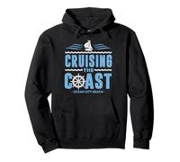 Cruising The Coast Ocean City Beach Maryland Voilier Sweat à Capuche
