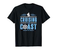Cruising The Coast Ocean City Beach Maryland Voilier T-Shirt
