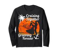 Cruising Together Grooving Forever Couples Bateau de Danse de croisière Manche Longue