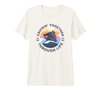 Cruising Together Through Life Mari Wife Anniversary T-Shirt Haut de Gamme
