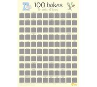 Crumbs by Collette 100 Bakes Scratch Off Poster - Une liste de seaux pour boulangers maison - A3 (297 x 420 mm)