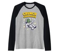 Crunch Commander Cool Stars Astronaute Spatial Funny Pickle Manche Raglan