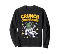Crunch Commander Cool Stars Astronaute Spatial Funny Pickle Sweatshirt