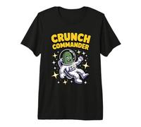 Crunch Commander Cool Stars Astronaute Spatial Funny Pickle T-Shirt Haut de Gamme