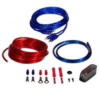 Crunch Set de connexion pour ampli CRK10 10 mm² 5 m Câble RCA Bleu