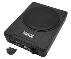 Crunch GP800v2 Actif Active Subwoofer pour dessous de Siège Plat Amplificateur