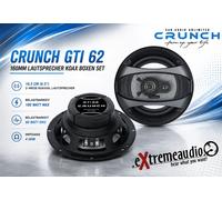 Crunch GTI 62 160mm Haut-parleurs Coaxial Box Set 16cm AUTO AUTO 3 voies -...