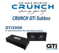Crunch GTI200S Downfire Subwoofer Box 20 cm (8") Subwoofer de boîtier 400 watts