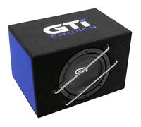 Crunch GTI800A - Caisson de Basses Actif - 20 cm - Boîtier Bassreflex Bass - GTI800A