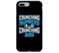 Crunching Numbers and Crunching Abdos Finance Fitness Workout Coque pour iPhone 7 Plus/8 Plus