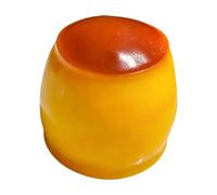 Crunchy Caramel Pudding Stress Ball, Portable Food Stress Relief Balls | 6x6cm, Squeeze Fidget Toy, Party Favor