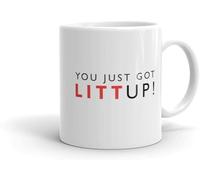 Crunchy Carrots Mug avec inscription « Fits You Just Got Litt Up! »