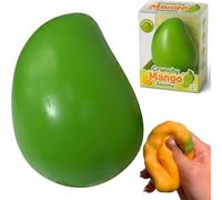 Crunchy Mango Squishy Asmr Balle Anti Stress, Réaliste Crunchy Mango Squishies Anti Stress à Retour Lent, Fidget Sensoriel pour Relaxation des Mains, Décoration De Bureau, Cadeau pour Adulte (#B)