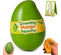 Crunchy Mango Squishy Asmr Balle Anti Stress, Réaliste Crunchy Mango Squishy Anti Stress à Retour Lent, Fidget Sensoriel pour Relaxation des Mains, Décoration De Bureau, Cadeau pour Adulte (#O)