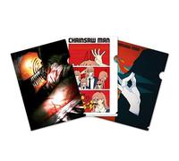 Crunchyroll Chainsaw Man - Lot de 3 films Clearfile - Original et sous licence