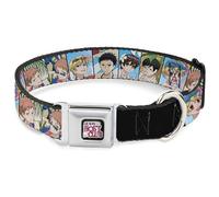 Crunchyroll Collier pour chien avec boucle de ceinture de sécurité en métal Ouran Host Club sept personnages Plage Jour Pose Blocs 33 à 43 cm 3,8 cm de large