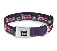 Crunchyroll Collier pour Chien avec Boucle de Ceinture de sécurité en métal The Apothecary Diaries Chibi Maomao Pose et Logo Violet, 28 à 41,9 cm de Large