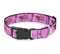 Crunchyroll Collier pour Chien avec Boucle en Plastique Mushoku Tensei Logo Rose 28 à 41,5 cm Largeur 2,5 cm