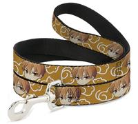 Crunchyroll Laisse pour Animal Domestique, Panier à Fruits, Chibi Kyo Soma et Kimono pour Chat, Orange et Blanc, 1,2 m de Long, 1,3 cm de Large