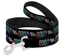 Crunchyroll Laisse pour animal domestique, silhouettes et logo de maison de majordome noir, multicolore, 1,2 m de long, 3,8 cm de large