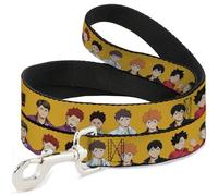 Crunchyroll Laisse pour chien avec logo du joueur Haikyu Jaune 1,8 m de long 3,8 cm de large