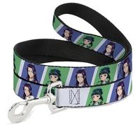 Crunchyroll Laisse pour chien The Apothecary Diaries Jinshi et Maomao Blocks Bleu Vert 1,2 m de long 2,5 cm de large