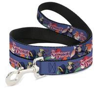 Crunchyroll Laisse pour Chien The Apothecary Diaries Jinshi et Maomao Pose et Logo Violet, 1,2 m de Long, 3,8 cm de Large